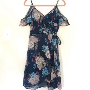 Brand New Xhilaration Cold Shoulder Floral Dress